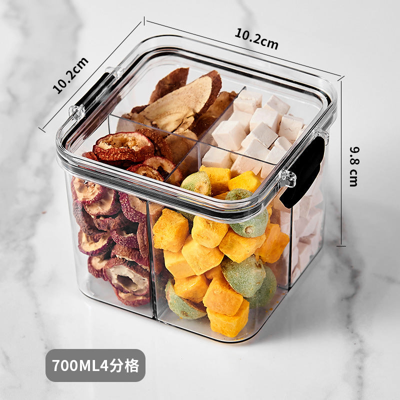 Lebensmittelechte Kunststoff-Vorratsdose für Snacks und Aufbewahrung